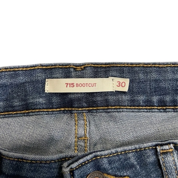 Levi's 715,Blue Boot Cut Women’s Jeans Medium Wash Size US W30 L32 - Picture 4 of 13
